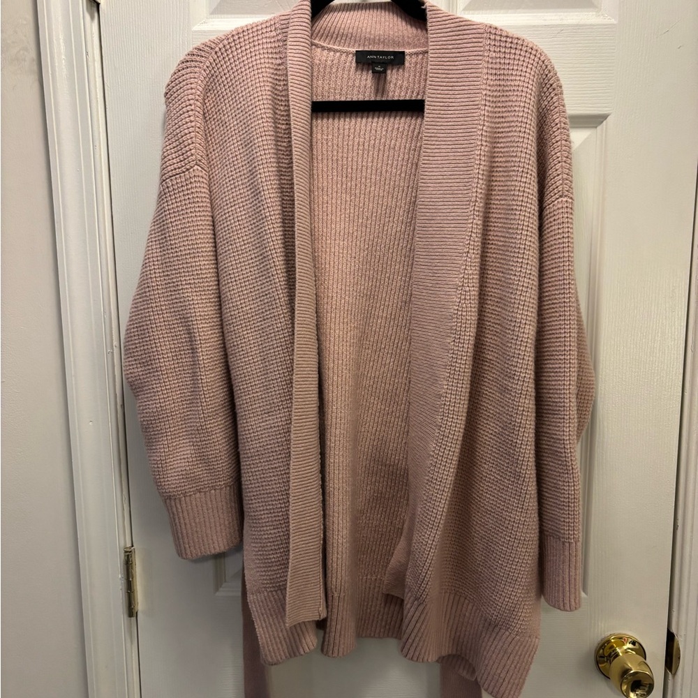 Ann Taylor Blush Pink Cardigan